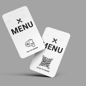 Carte Menu NFC/QR (Format Poche)