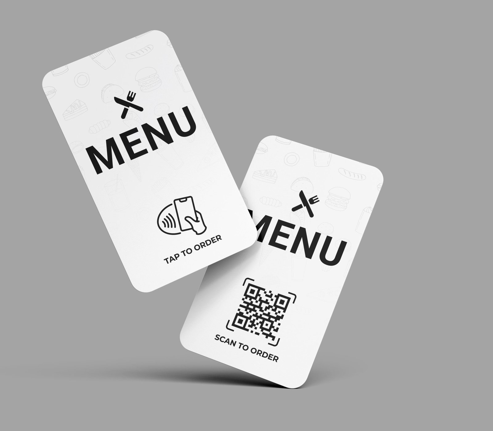 Carte Menu NFC/QR (Format Poche)